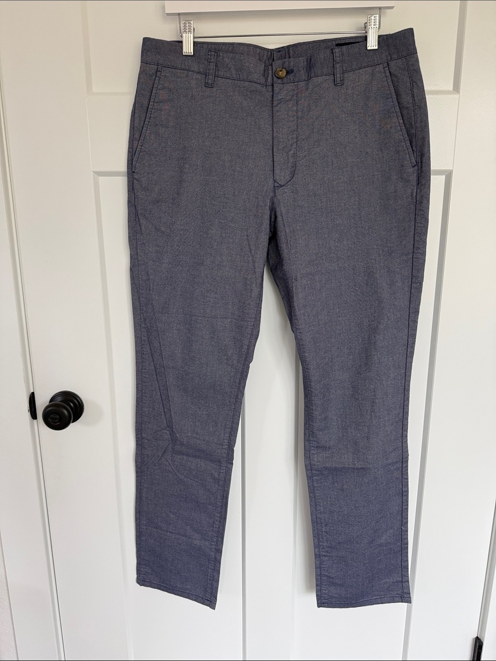 Bonobos Slim Chinos in Chambray (Heather Blue-Gray)